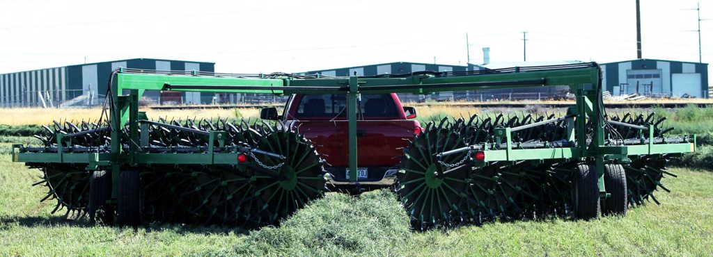 Hay Rakes from Behind